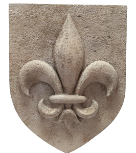 Blason fleur de Lys en...